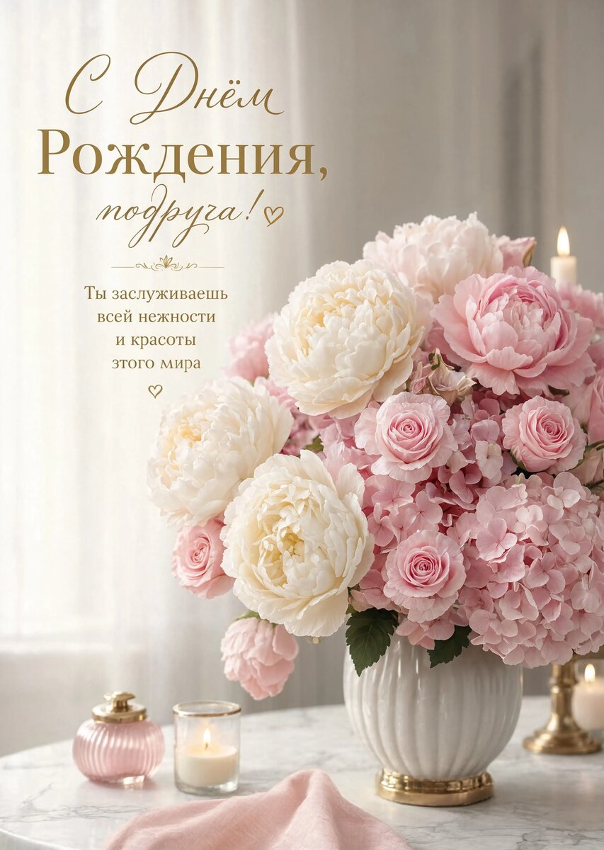 Открытка С Днём Рождения Подруга #52