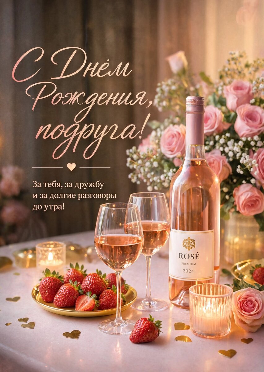 Открытка С Днём Рождения Подруга #56