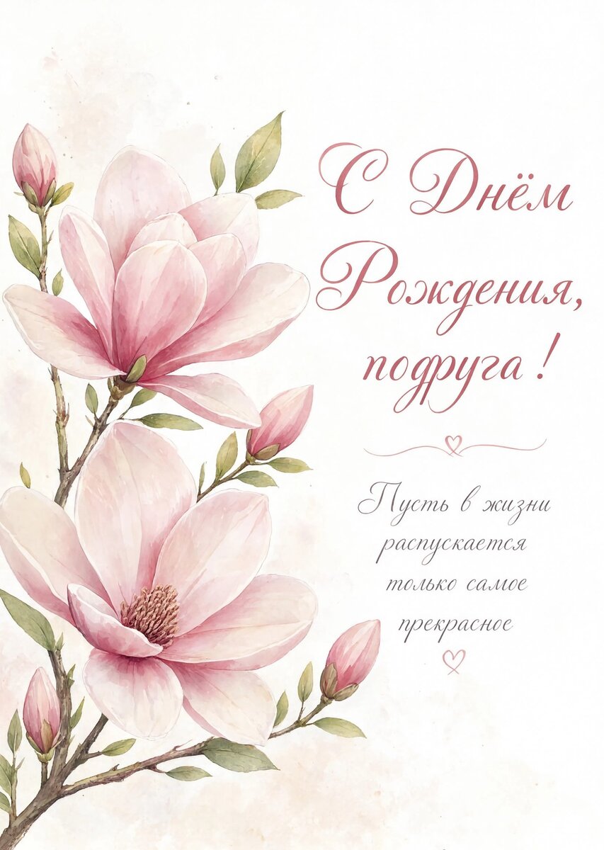 Открытка С Днём Рождения Подруга #58