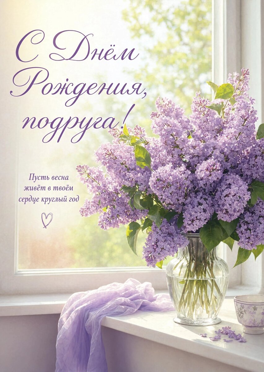 Открытка С Днём Рождения Подруга #67