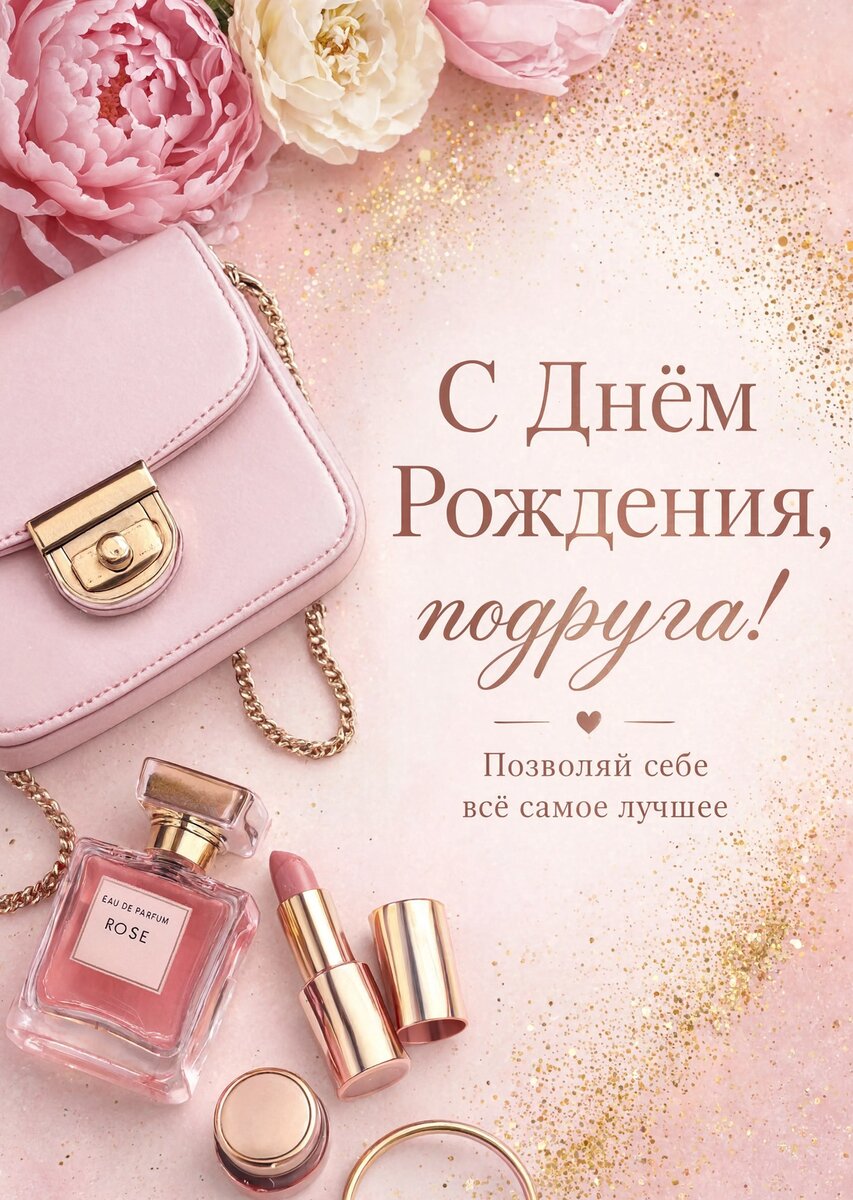 Открытка С Днём Рождения Подруга #68