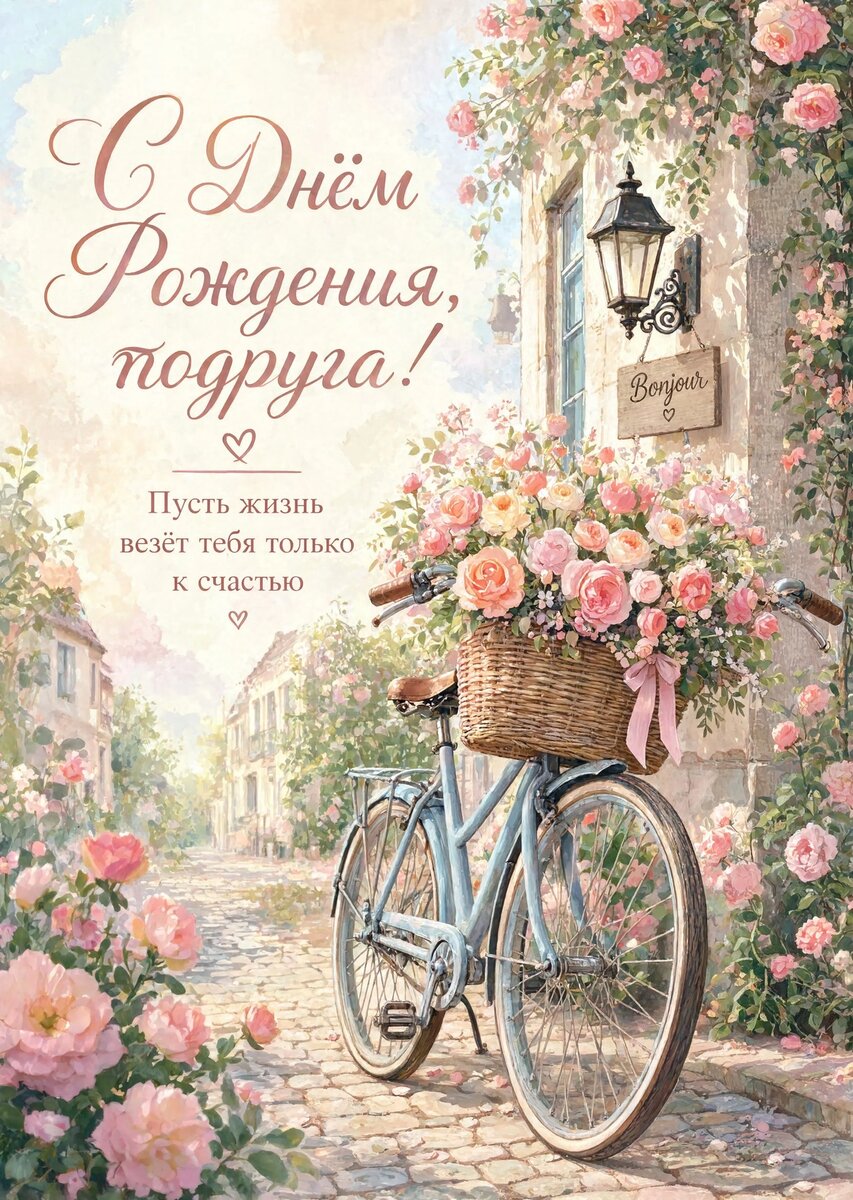 Открытка С Днём Рождения Подруга #71