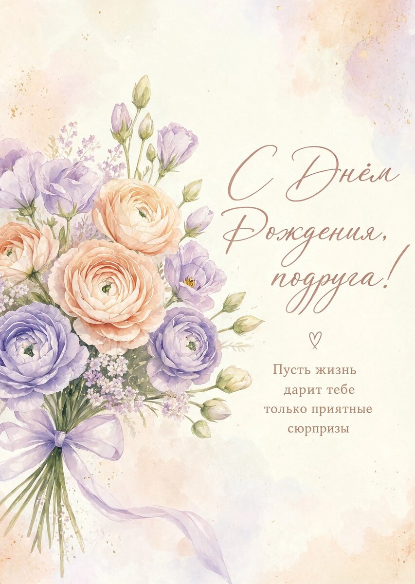 Открытка С Днём Рождения Подруга #73