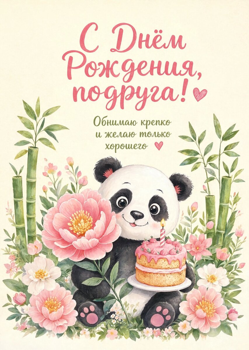 Открытка С Днём Рождения Подруга #83