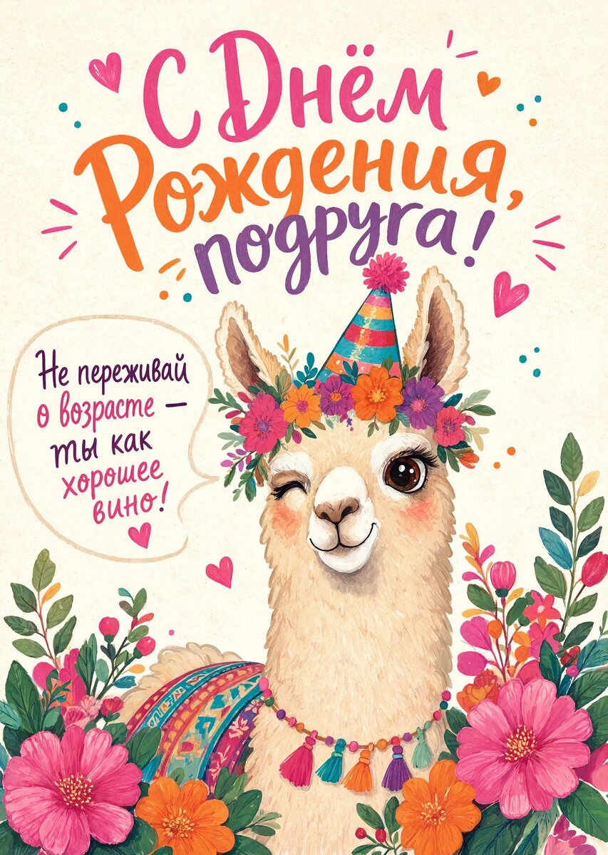Открытка С Днём Рождения Подруга #85