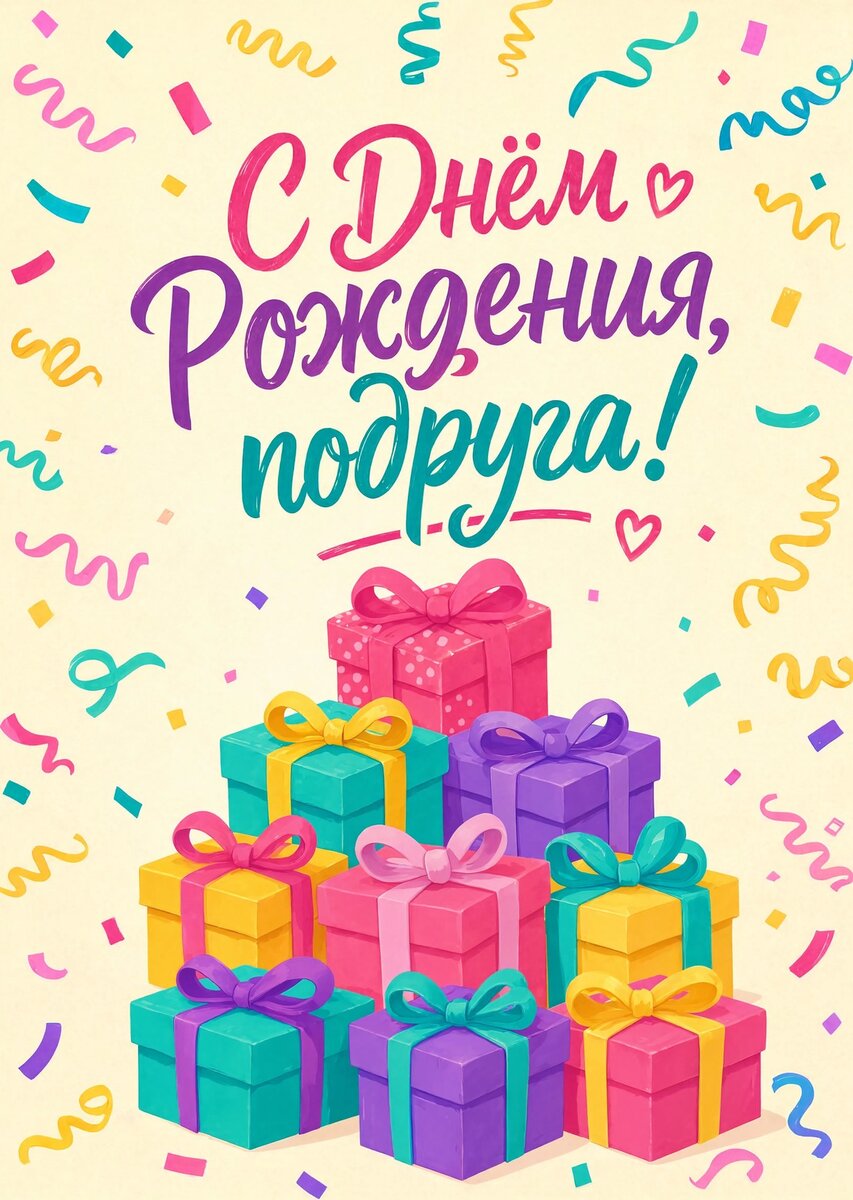 Открытка С Днём Рождения Подруга #90
