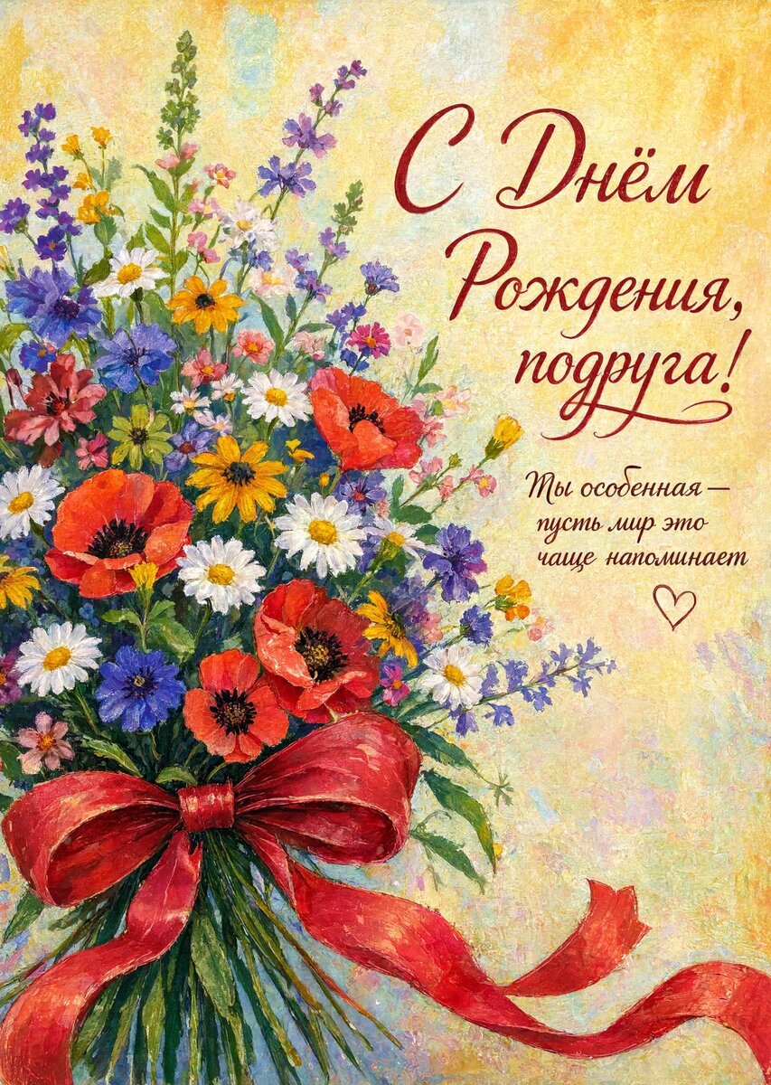 Открытка С Днём Рождения Подруга #91