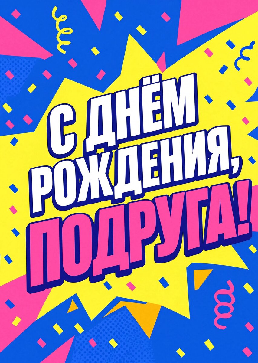 Открытка С Днём Рождения Подруга #94