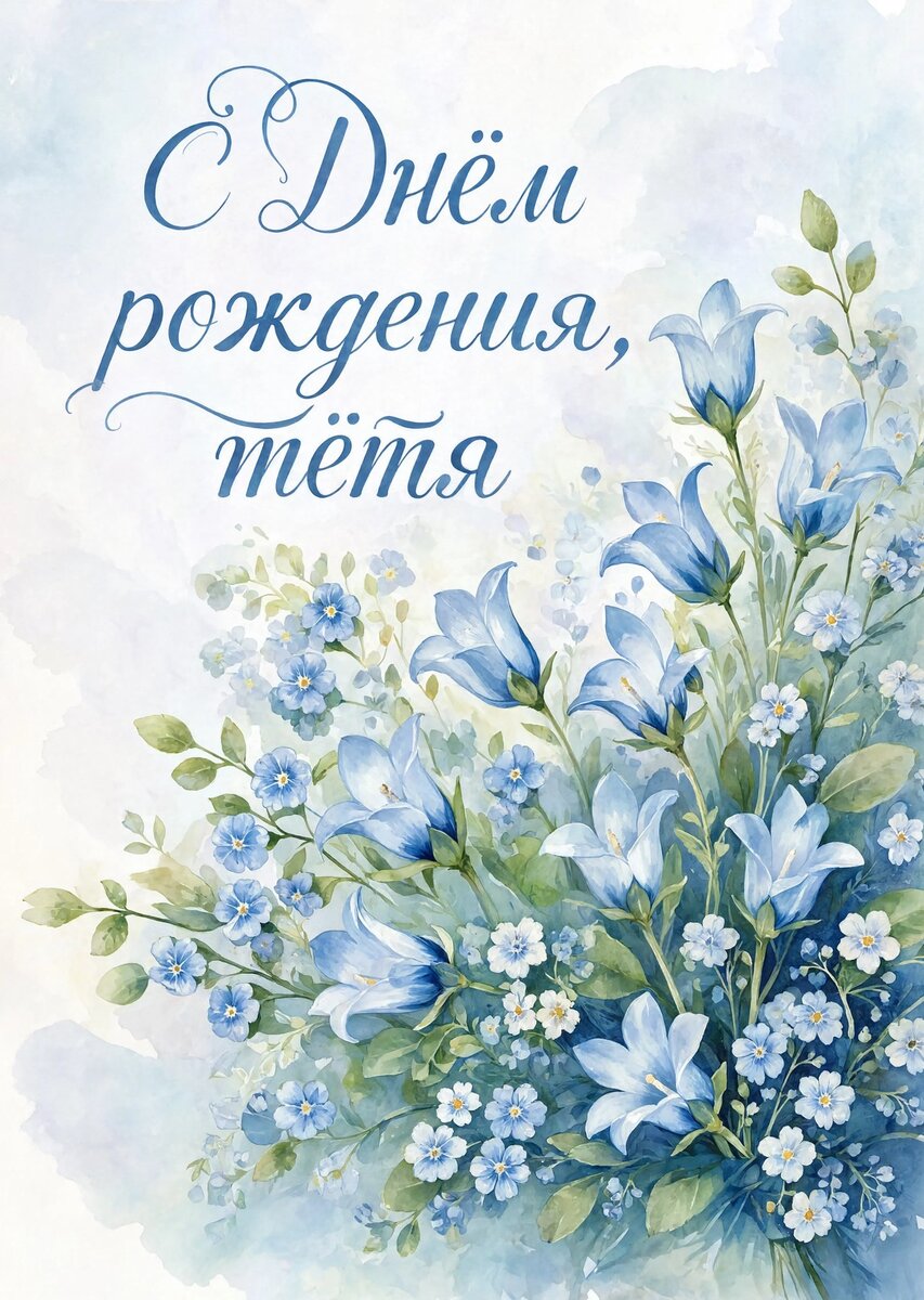 Открытка С Днём Рождения Тётя #27