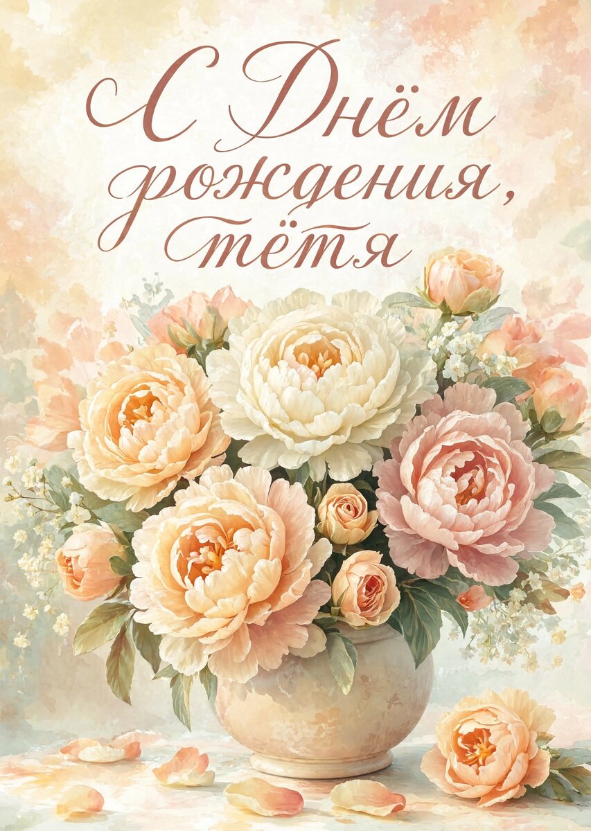 Открытка С Днём Рождения Тётя #35