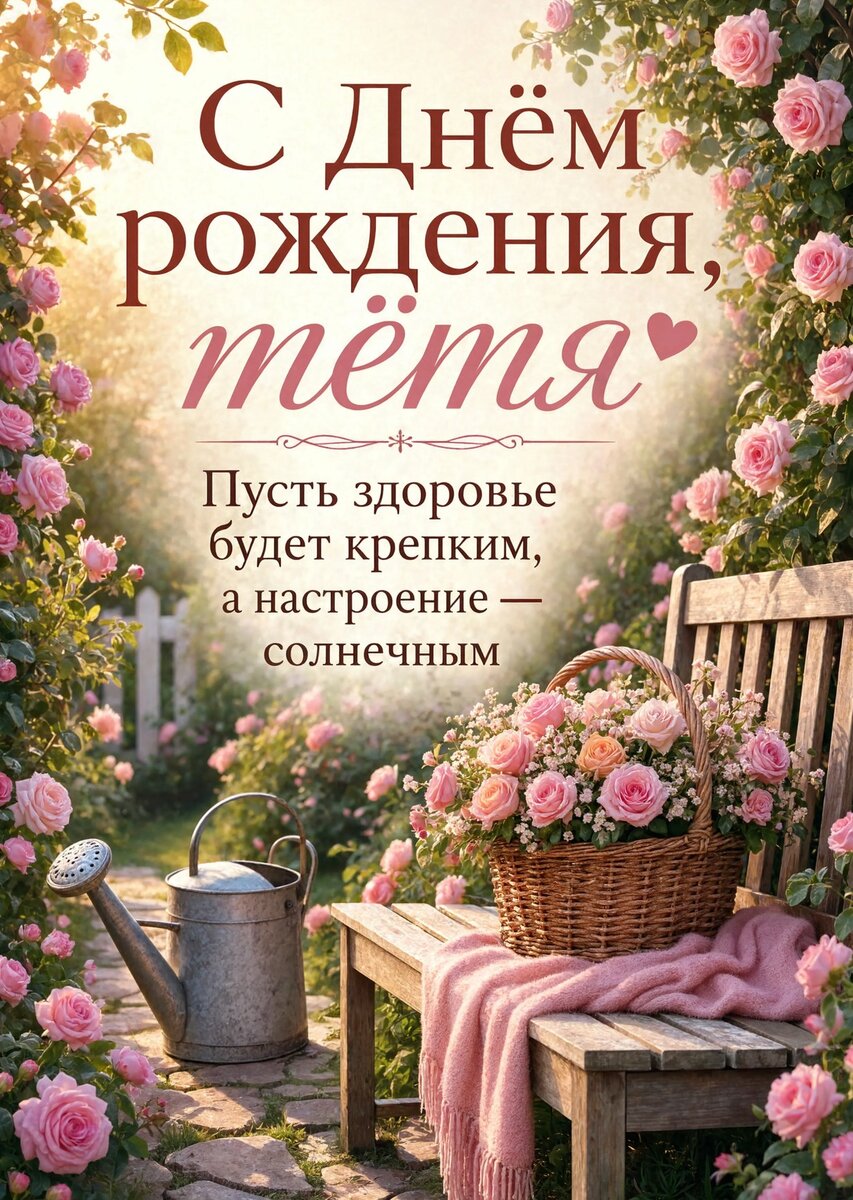 Открытка С Днём Рождения Тётя #41