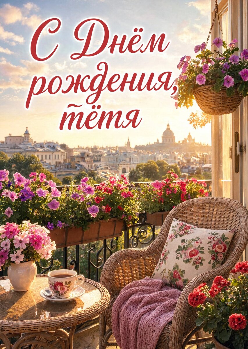 Открытка С Днём Рождения Тётя #46