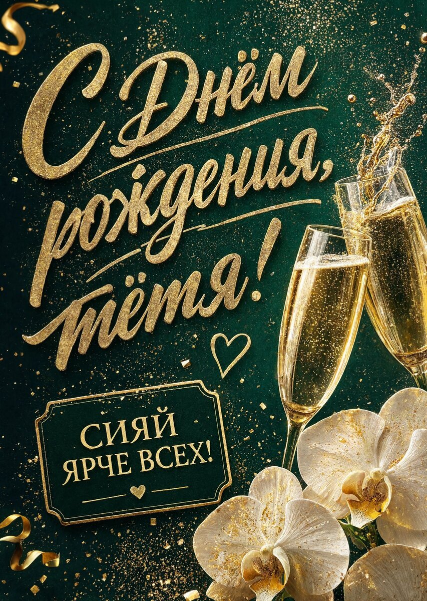 Открытка С Днём Рождения Тётя #5