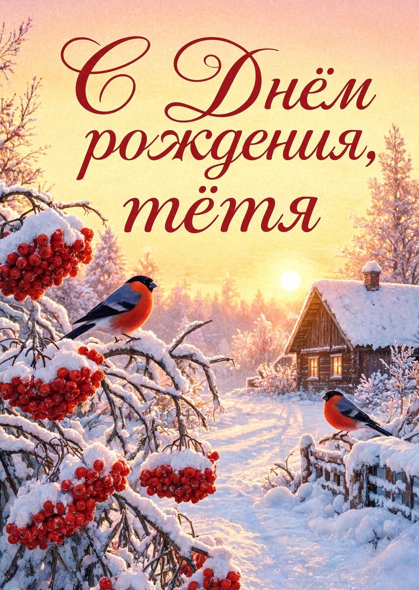 Открытка С Днём Рождения Тётя #51