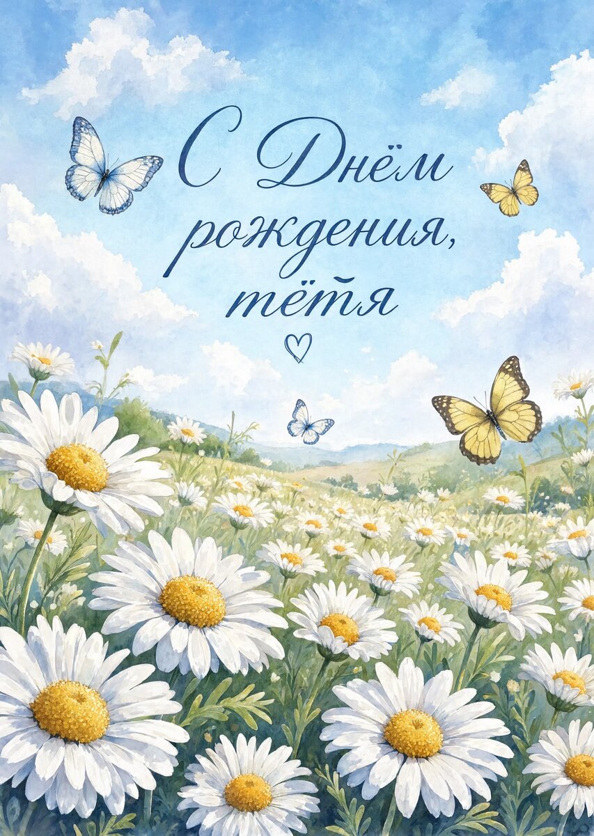 Открытка С Днём Рождения Тётя #57