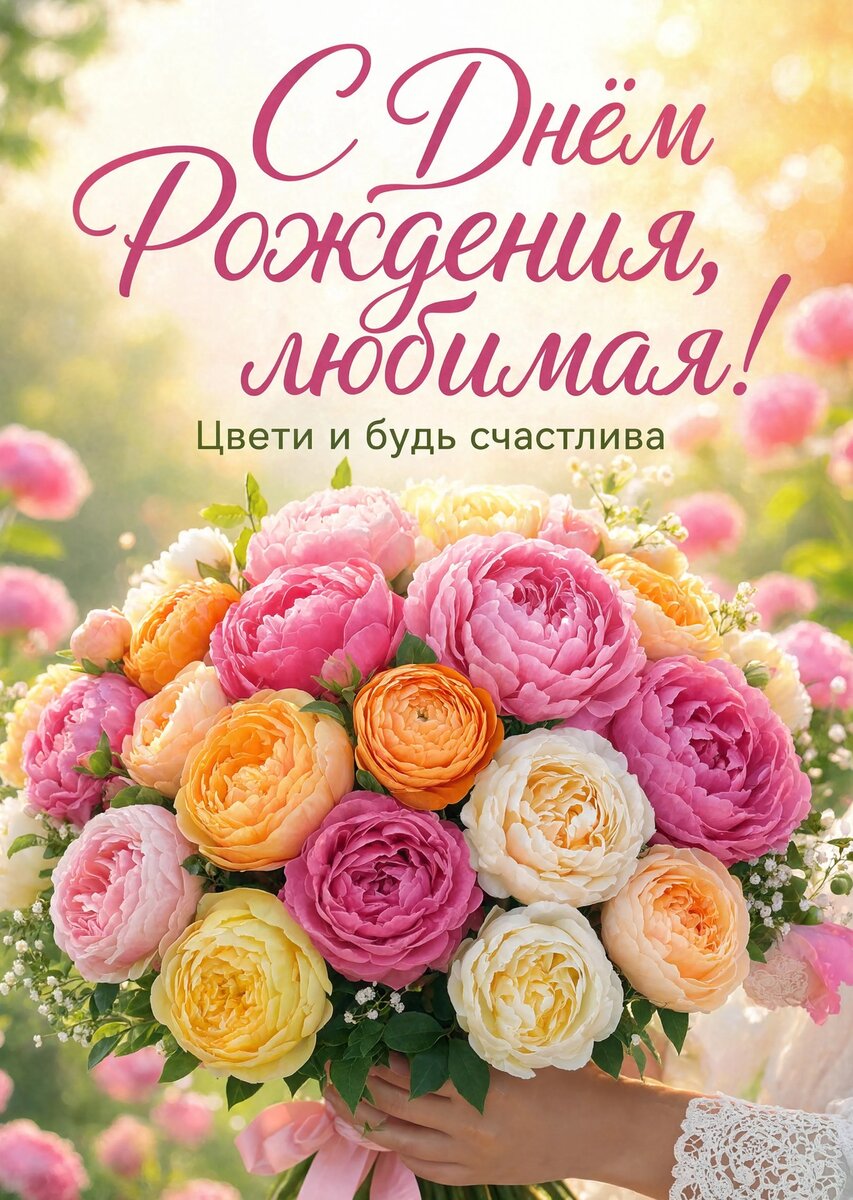 Открытка "С Днём рождения жене" #21