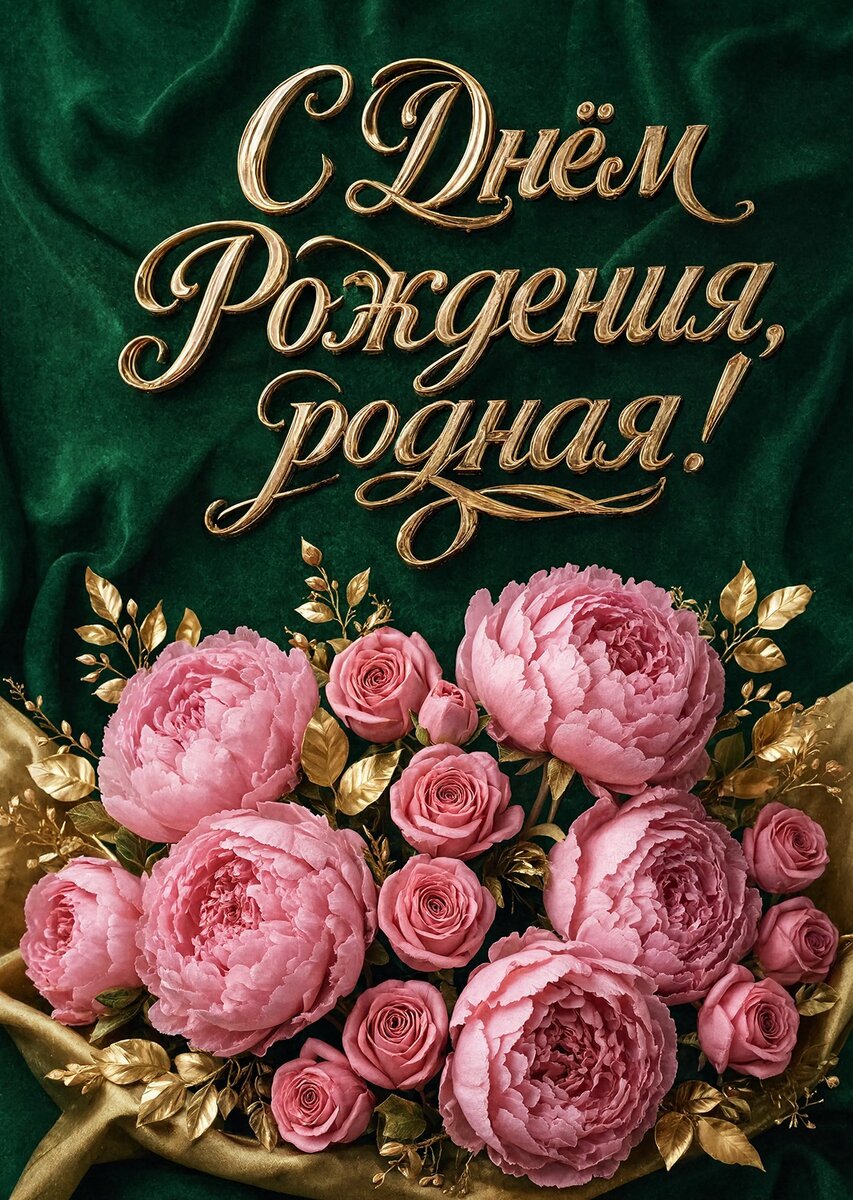 Открытка "С Днём рождения жене" #28