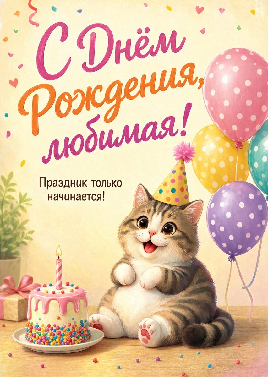 Открытка "С Днём рождения жене" #40