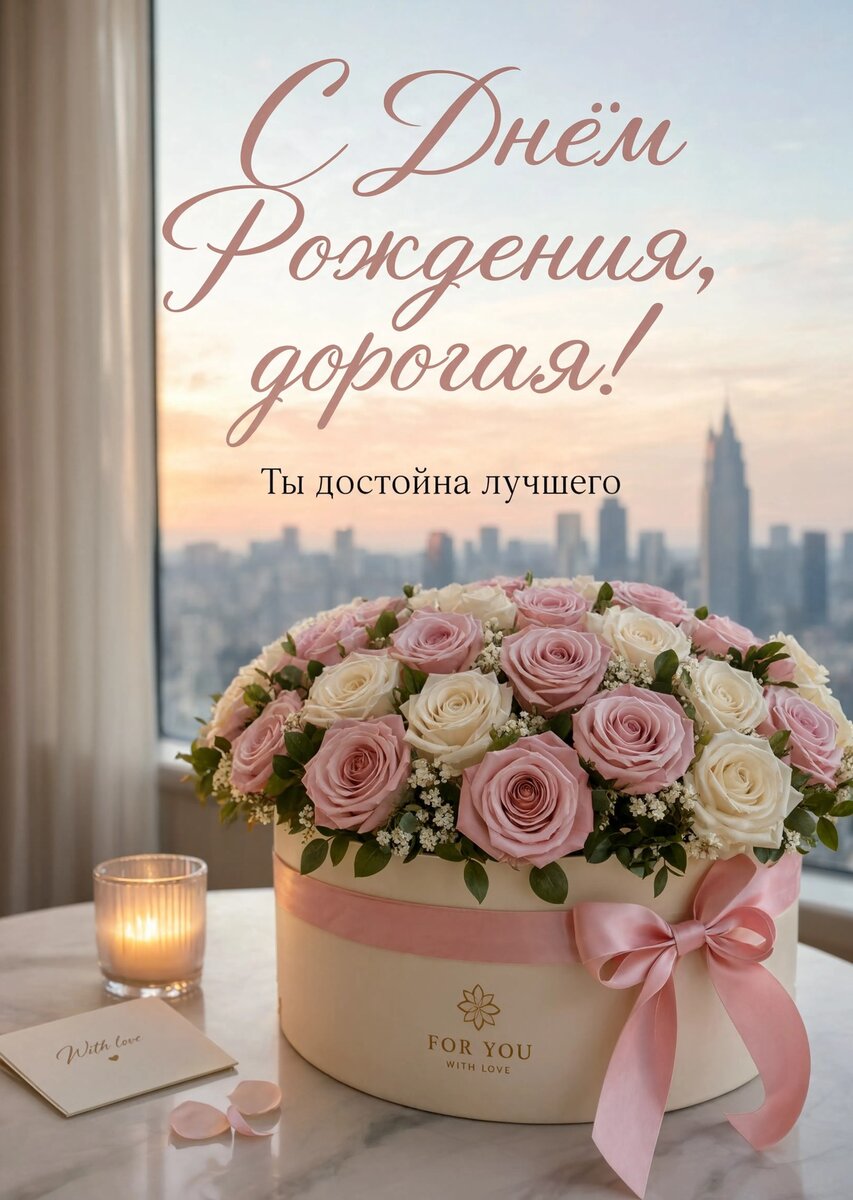 Открытка "С Днём рождения жене" #52