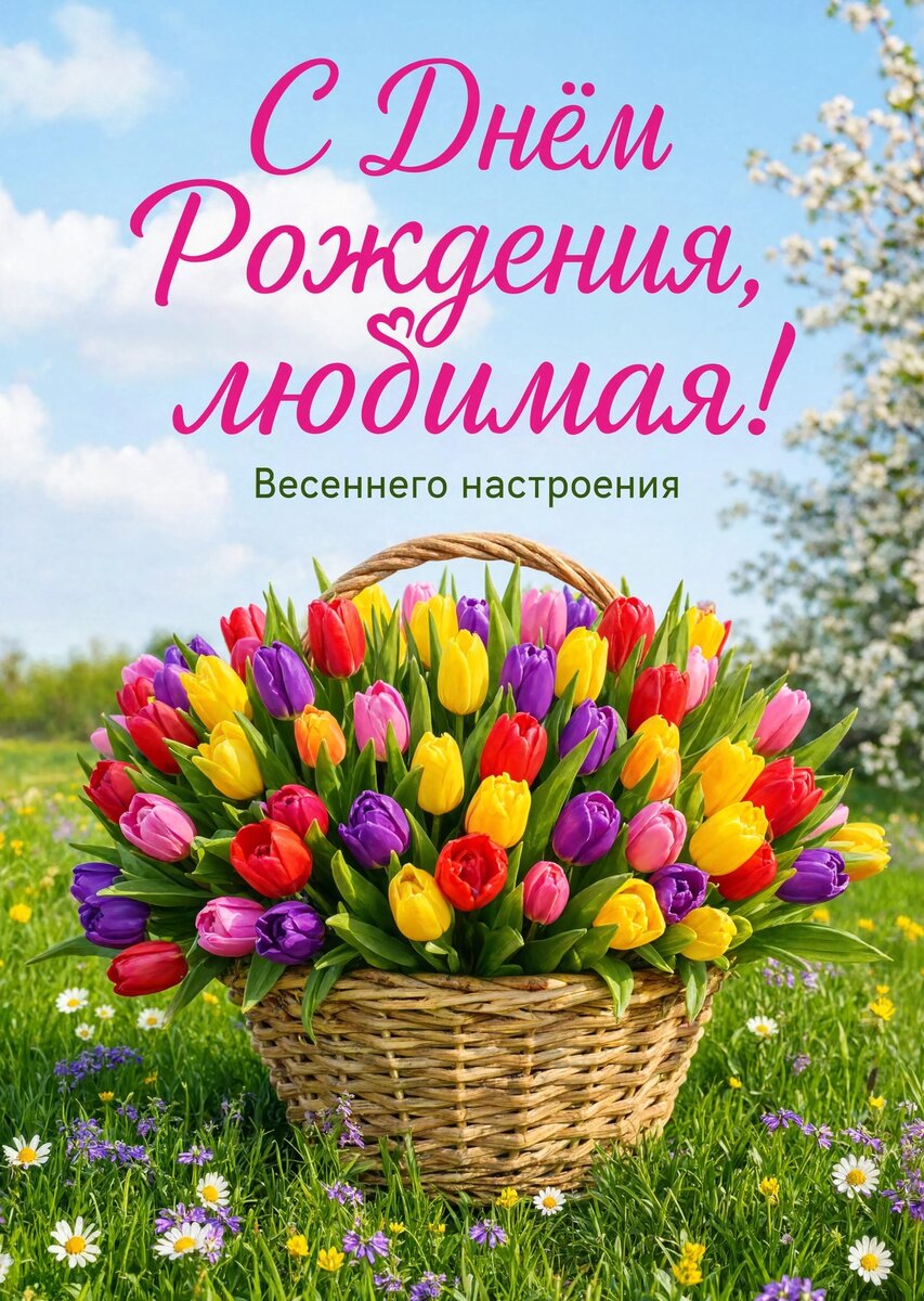 Открытка "С Днём рождения жене" #55