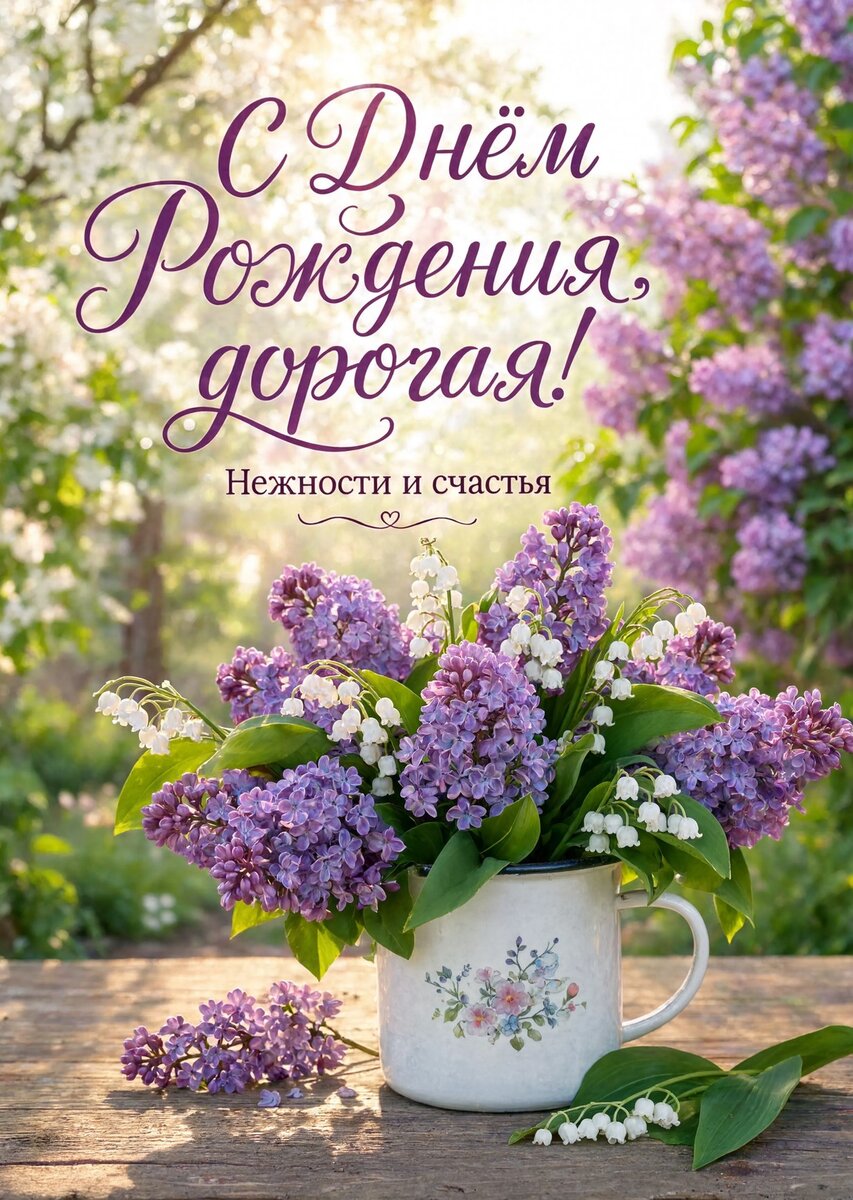 Открытка "С Днём рождения жене" #60