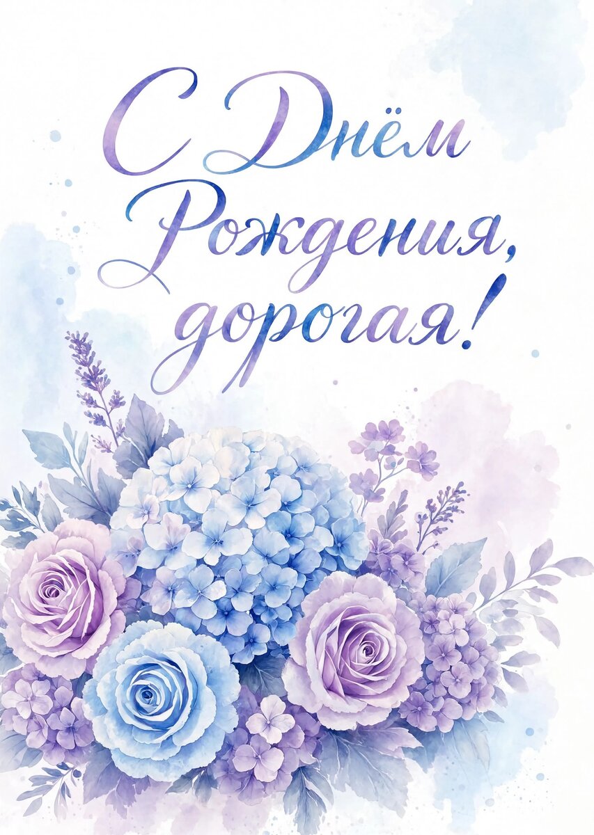 Открытка "С Днём рождения жене" #63