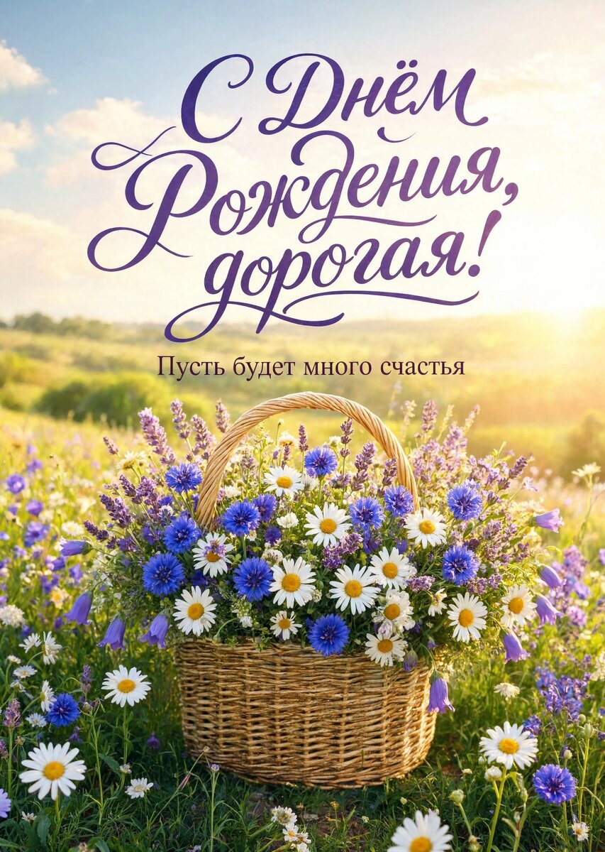 Открытка "С Днём рождения жене" #8