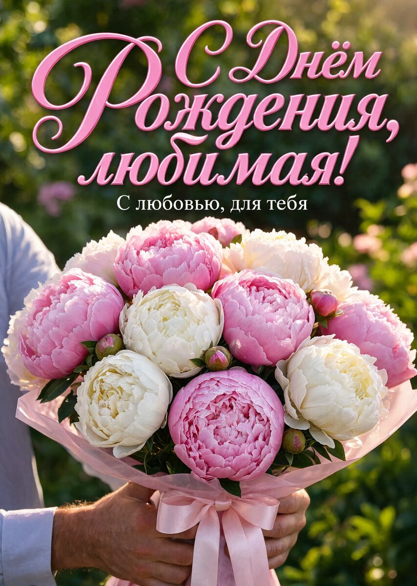 Открытка "С Днём рождения жене" #9
