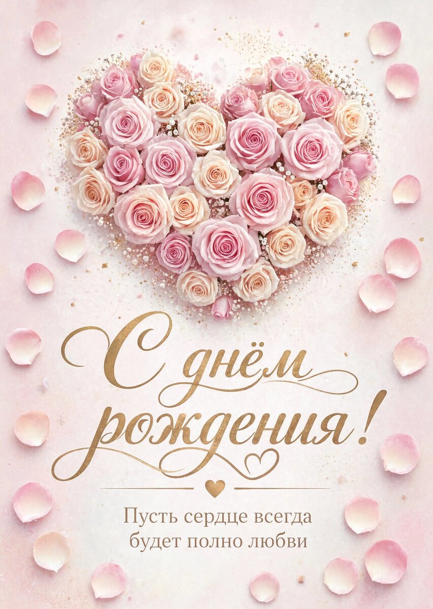 Открытка "С днем рождения женщине" #33