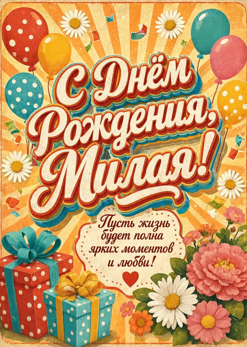 Открытка "С днем рождения женщине" #79