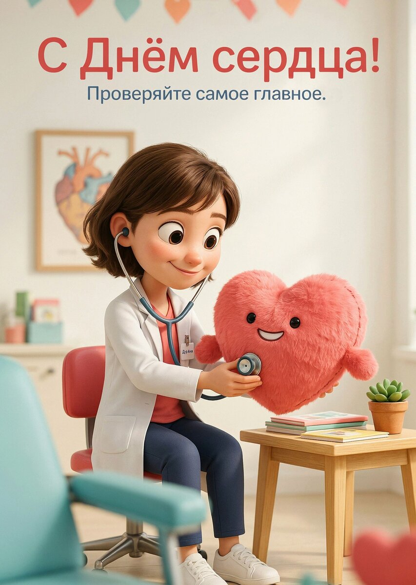 Открытка С Днем Сердца #10