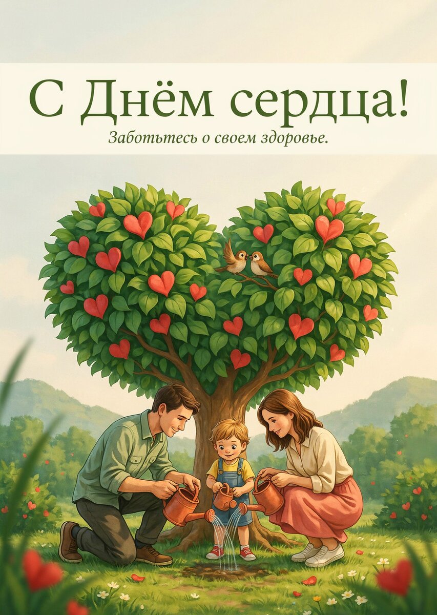 Открытка С Днем Сердца #13