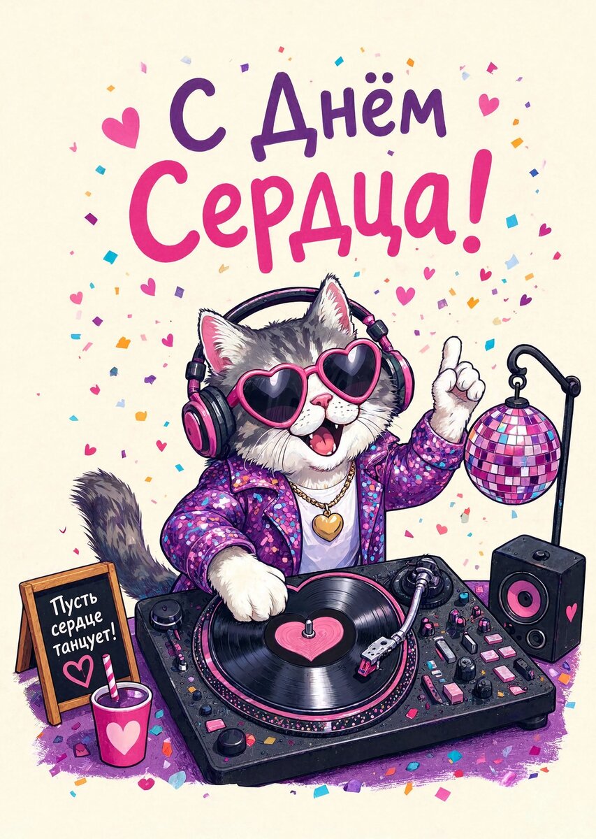 Открытка С Днем Сердца #23