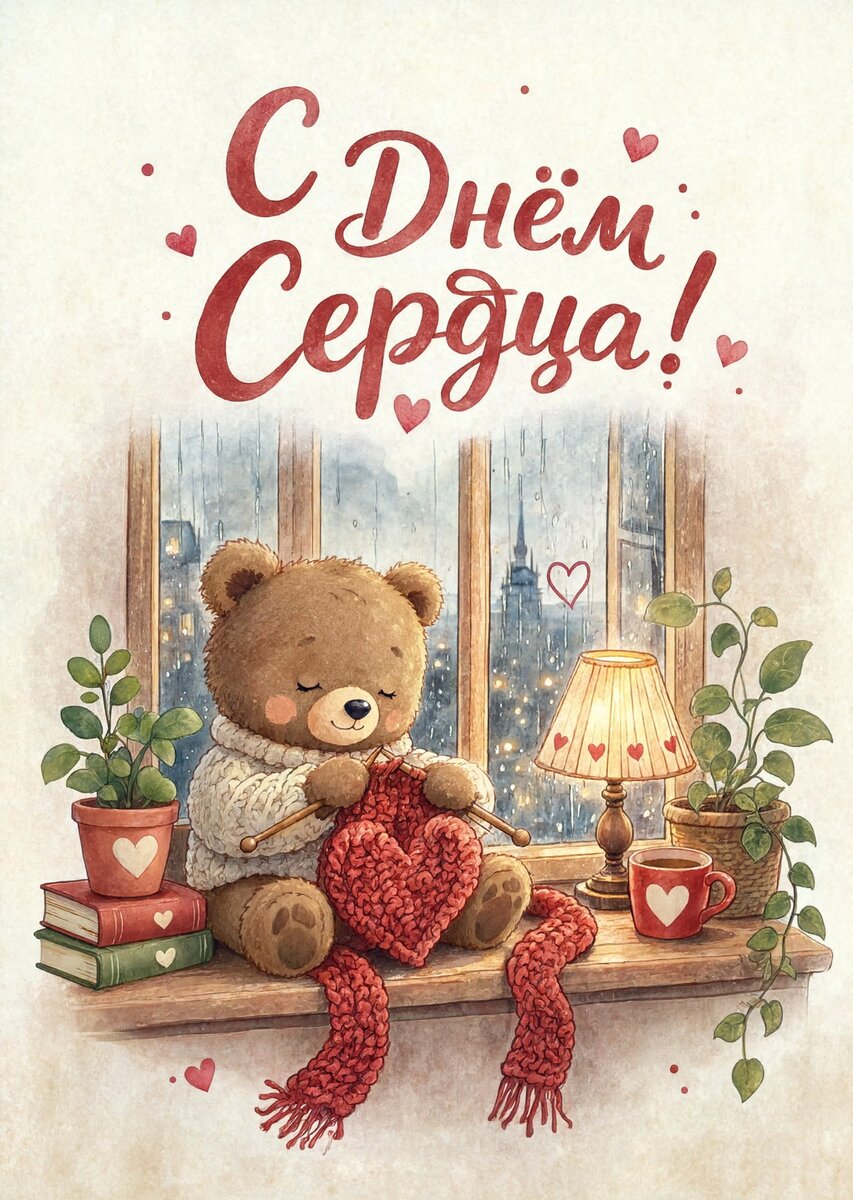 Открытка С Днем Сердца #28
