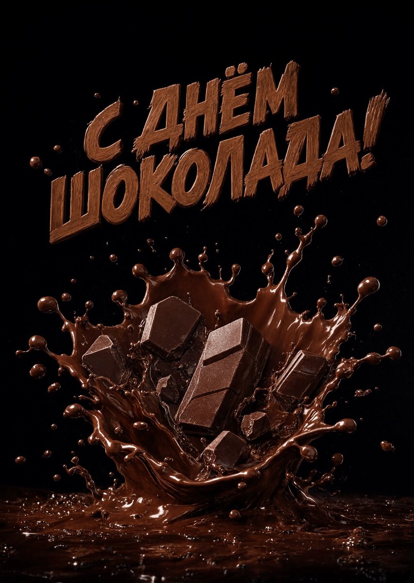 Открытка с Днем Шоколада-17