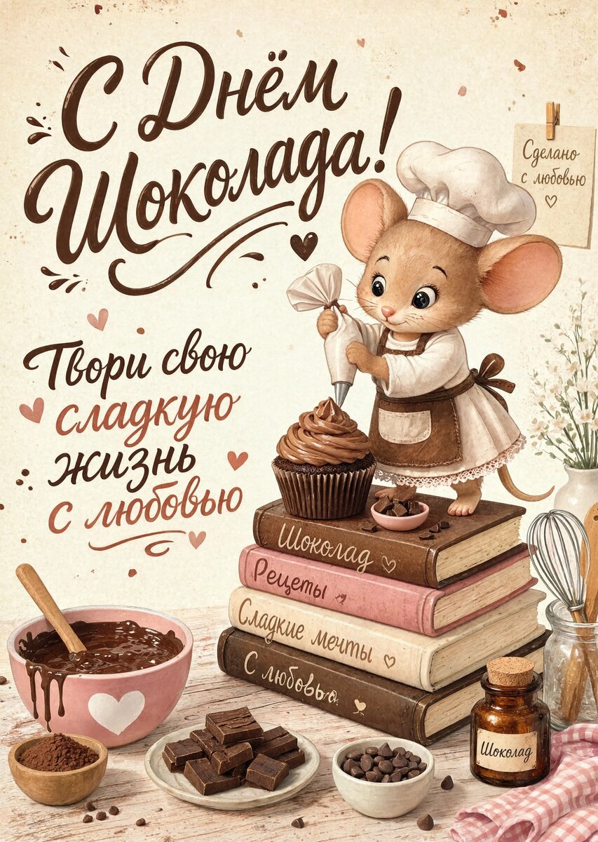 Открытка с Днем Шоколада-2
