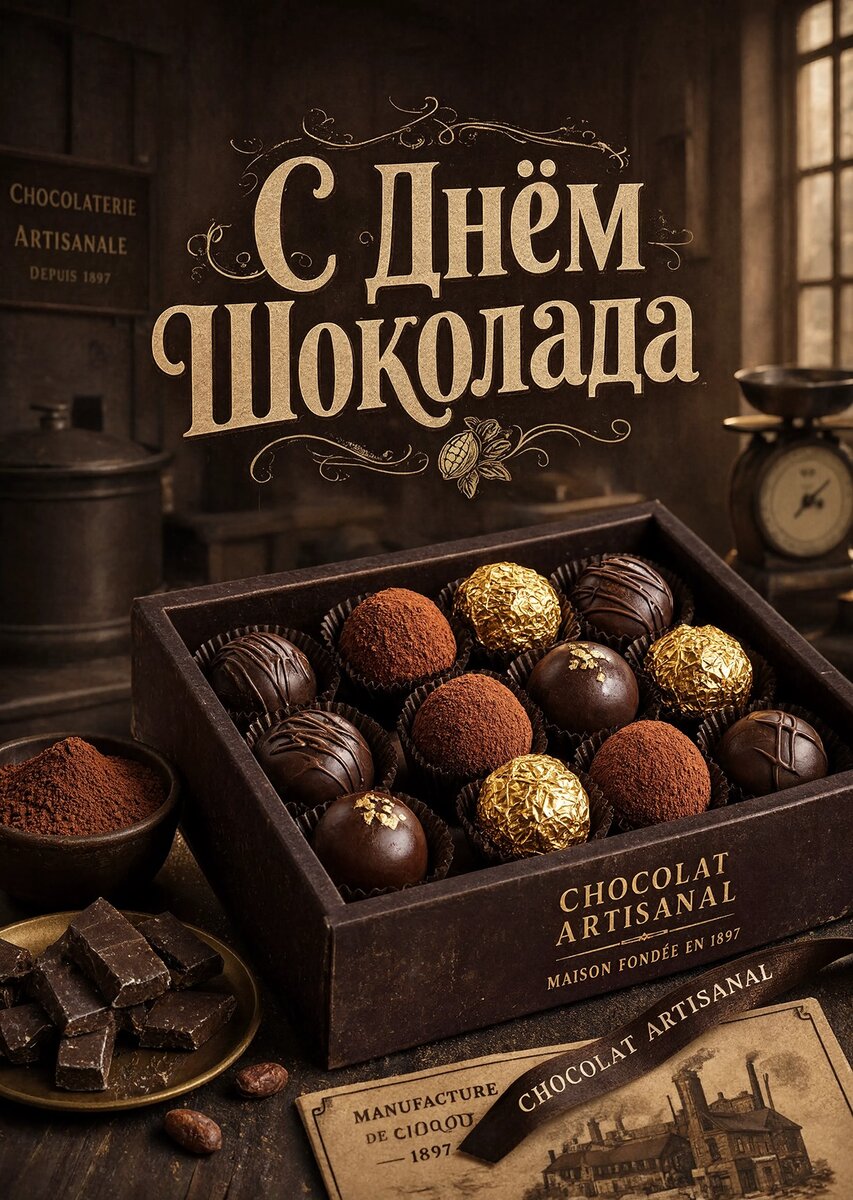Открытка с Днем Шоколада-21