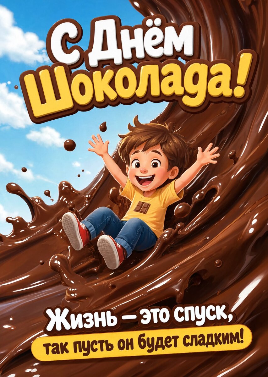 Открытка с Днем Шоколада-23