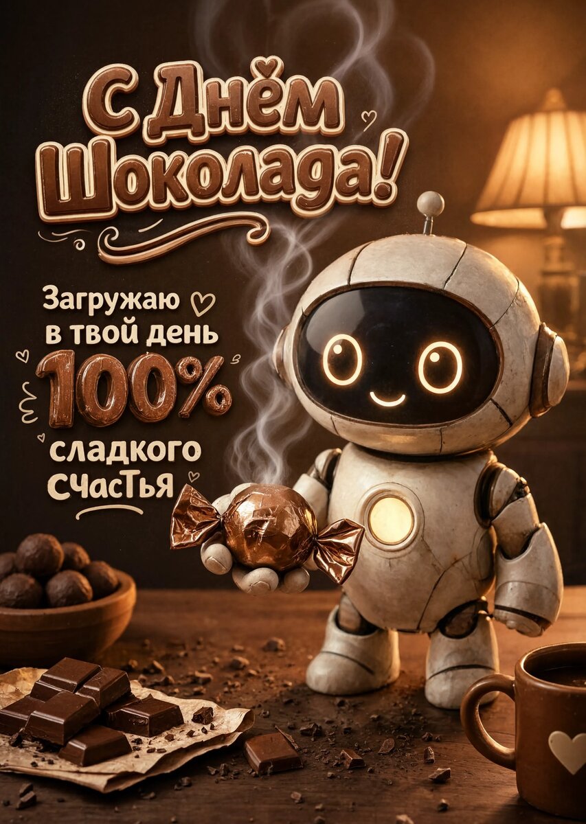 Открытка с Днем Шоколада-3