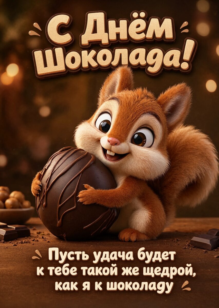 Открытка с Днем Шоколада-4