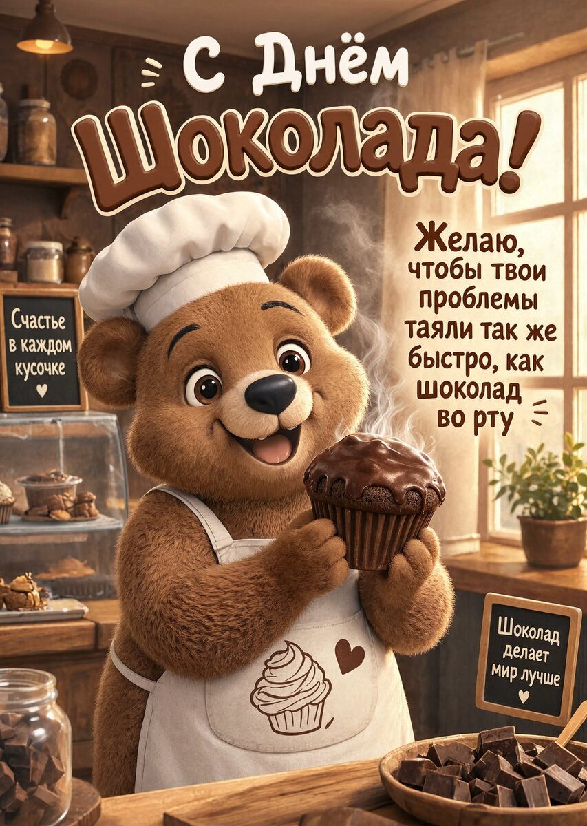 Открытка с Днем Шоколада-5