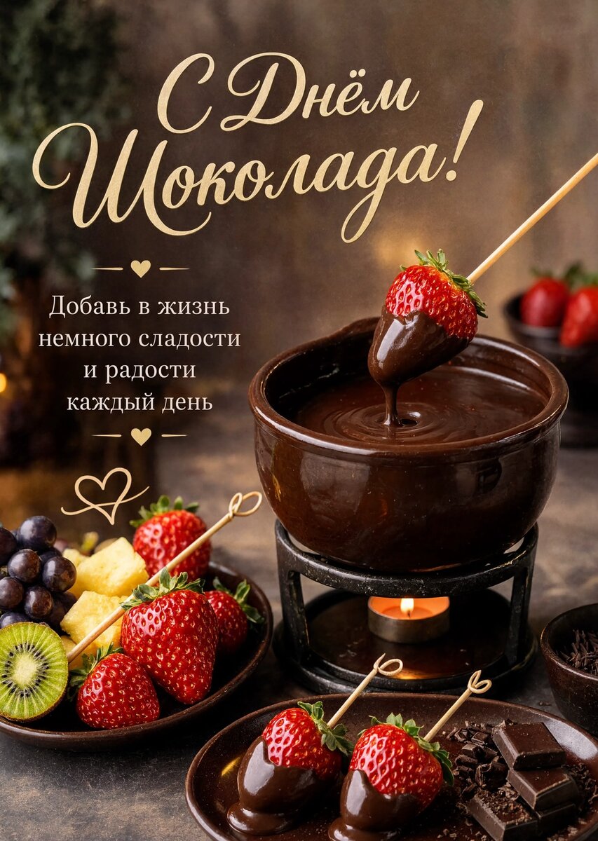 Открытка с Днем Шоколада-8