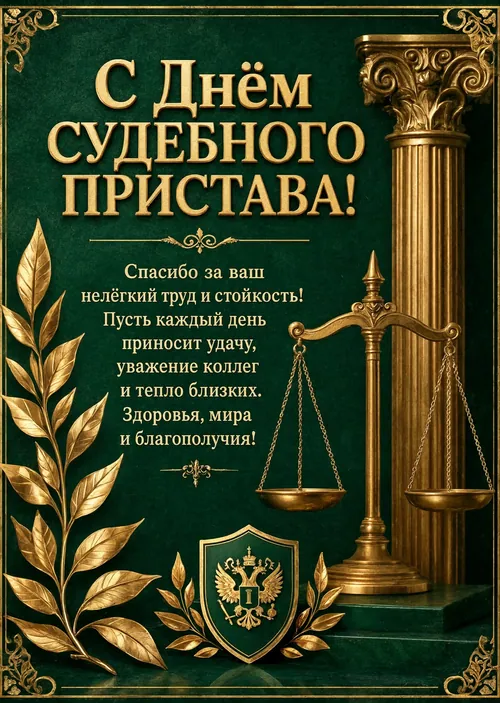 открытка с Днем Судебного Пристава-14