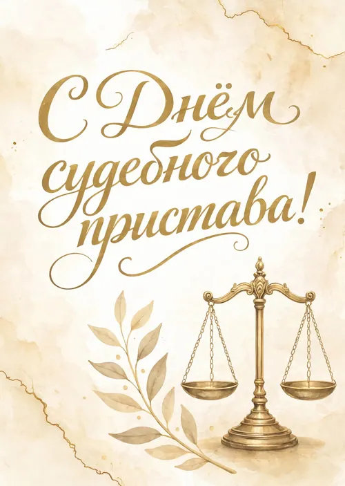 открытка с Днем Судебного Пристава-21