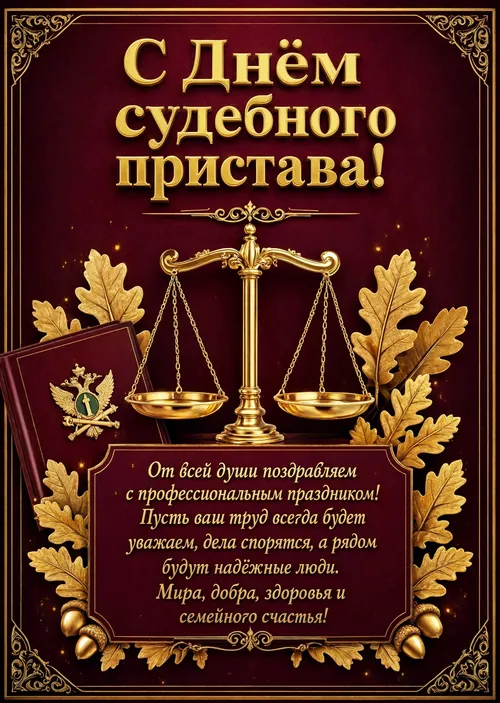 открытка с Днем Судебного Пристава-5