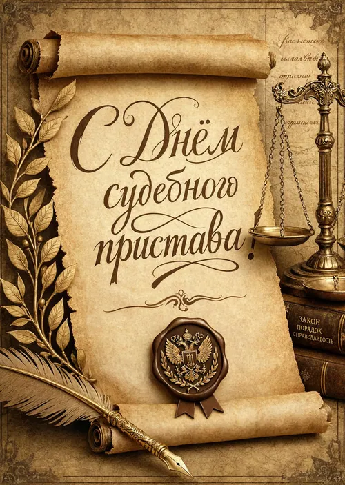 открытка с Днем Судебного Пристава-6