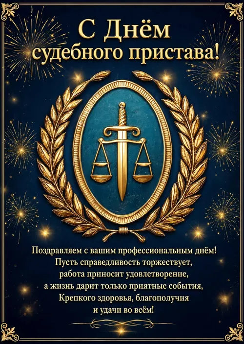 открытка с Днем Судебного Пристава-7