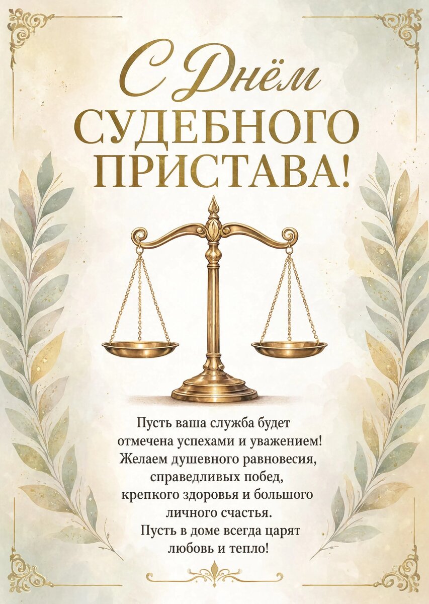 открытка с Днем Судебного Пристава-9