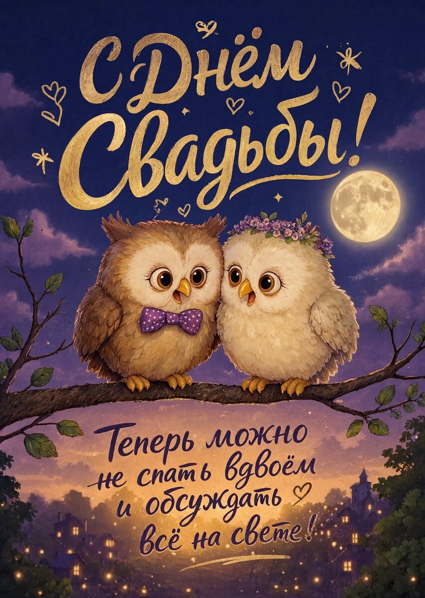 Открытка "С днём свадьбы" #31