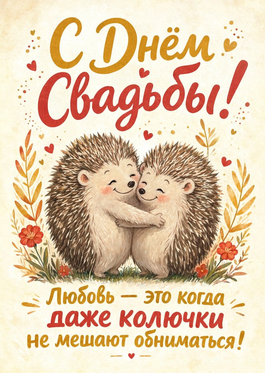 Открытка "С днём свадьбы" #33